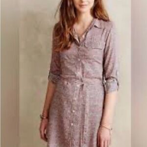 11.1 TYLHO BUTTON DOWN COLLAR TUNIC/DRESS SIZE Medium